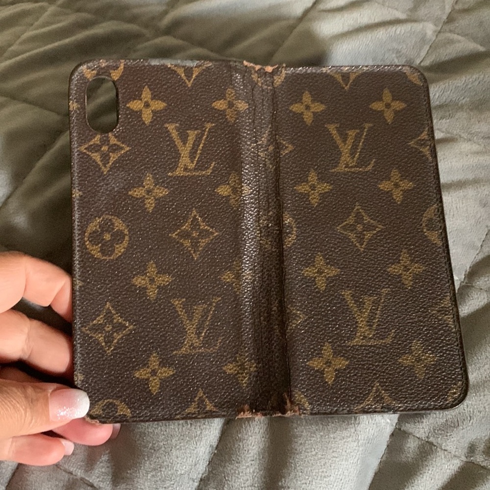 Authentic well-used Louis Vuitton Monogram iPhone XS Max folio case
